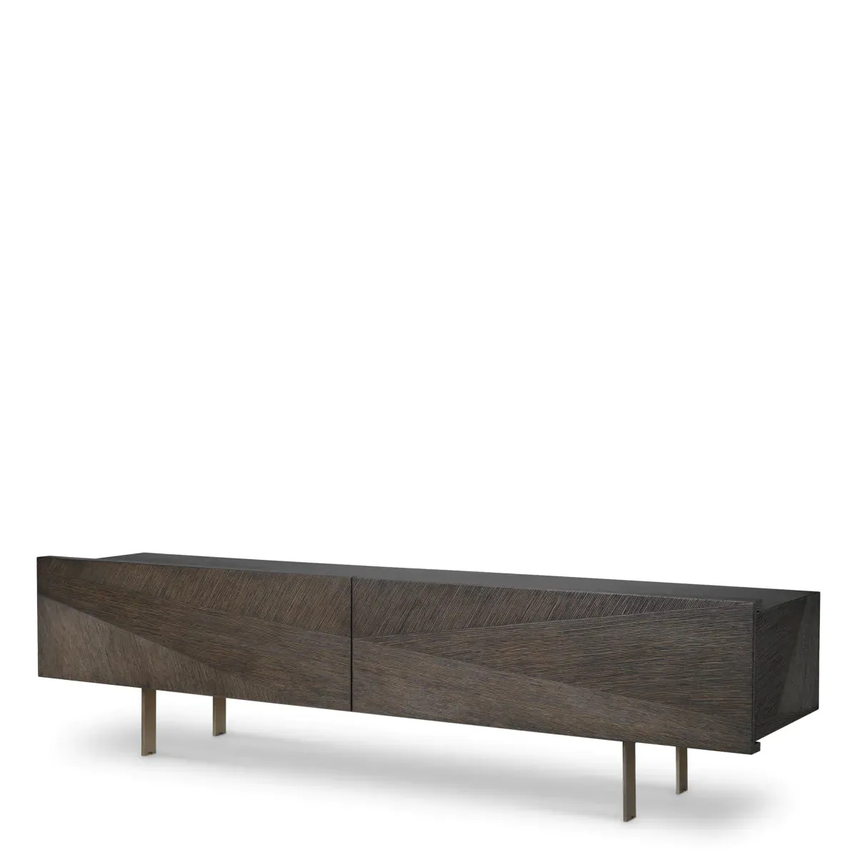 Tv Cabinet San Martin - Mocha Straight Oak Veneer