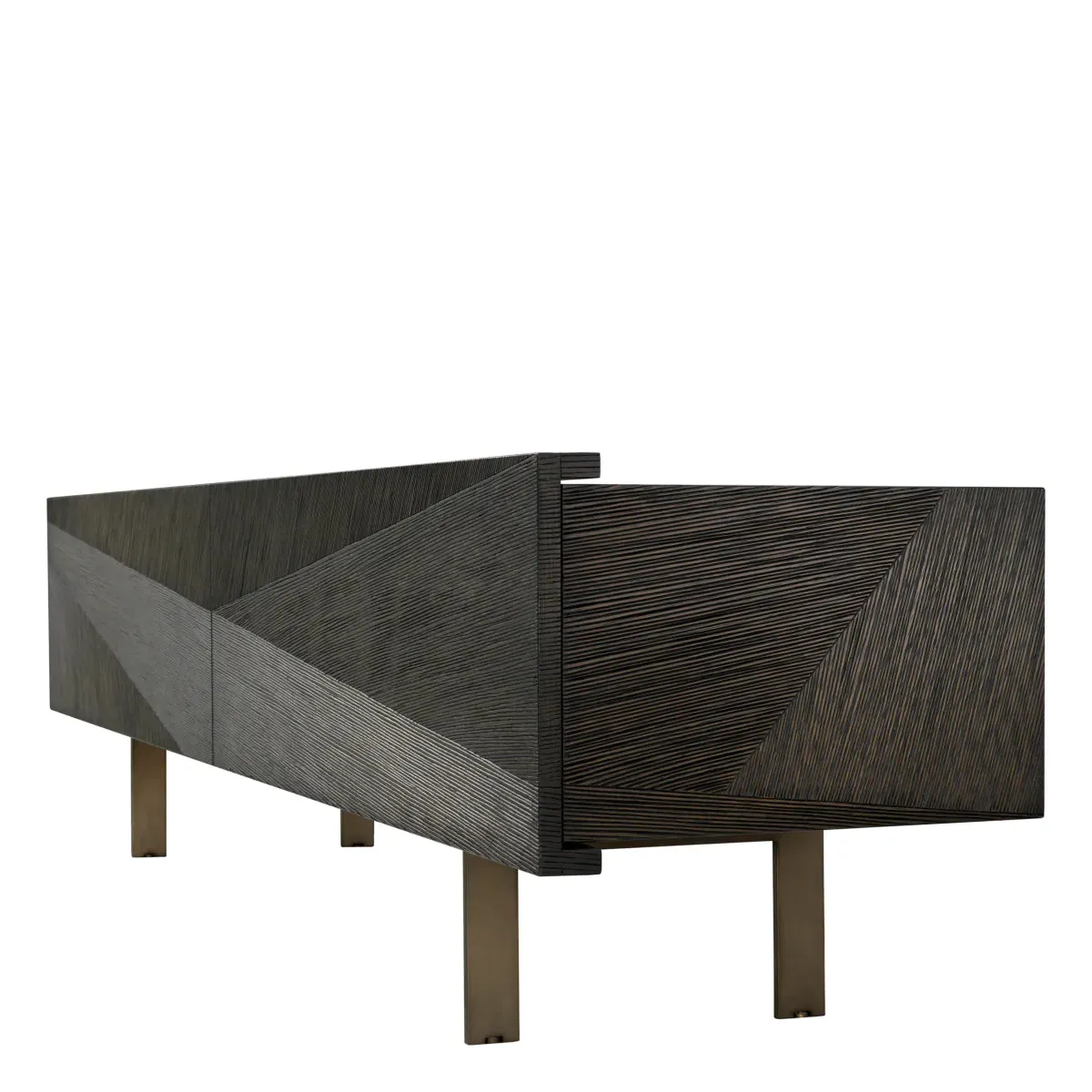 Tv Cabinet San Martin - Mocha Straight Oak Veneer