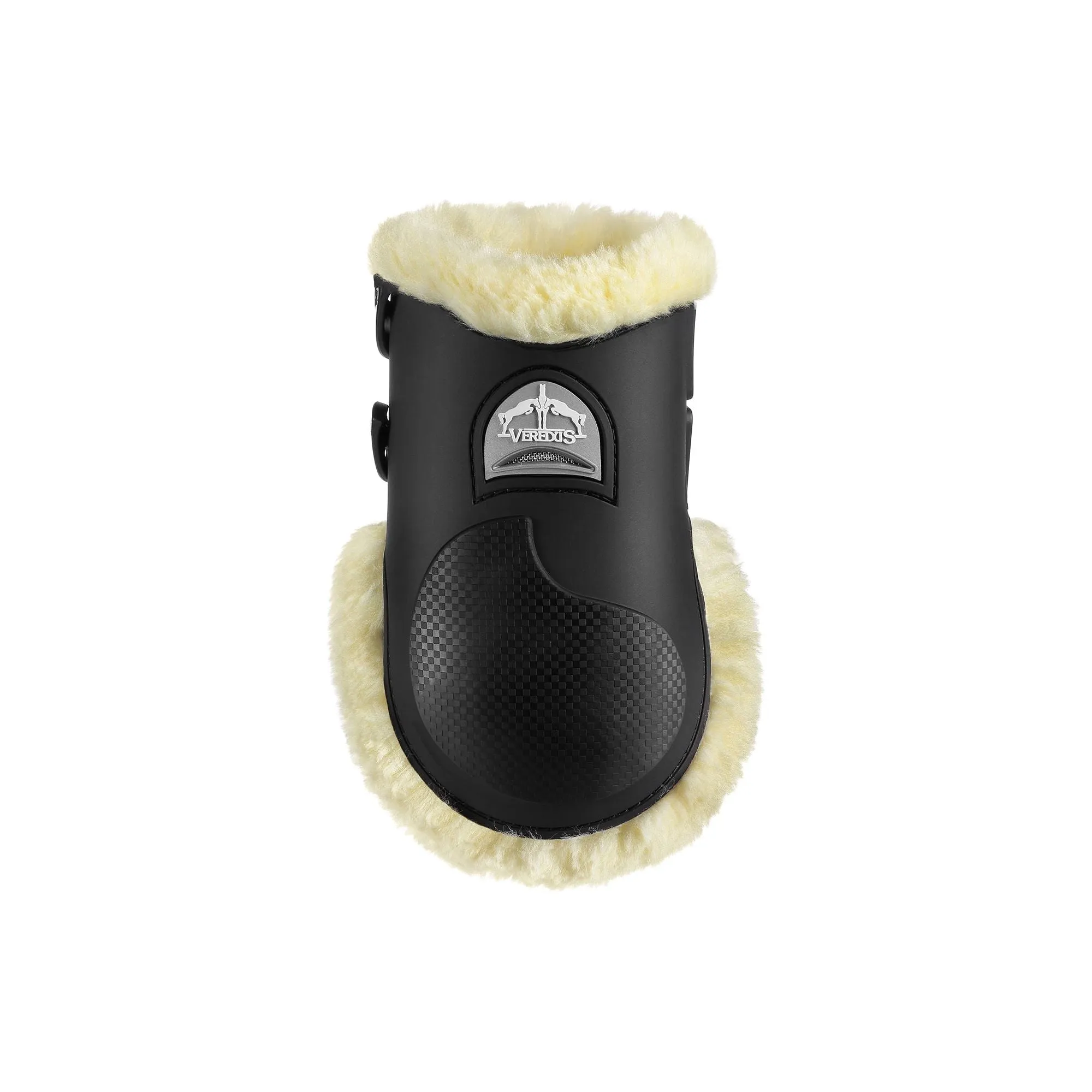 Veredus Carbon Gel Vento Fetlock boot - Horses Rear Leg - Techno Sheepskin Black