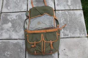 Vintage Relum Canvas And Leather Shoulder Bag. Rare XL Size.
