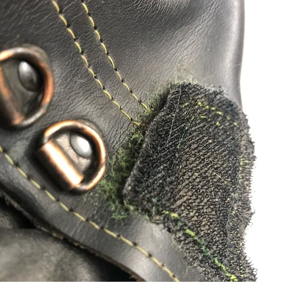 Vintage Sorel Pro Flex I Scott Downey Black Neon Green Rubber Snow Boots Men 12