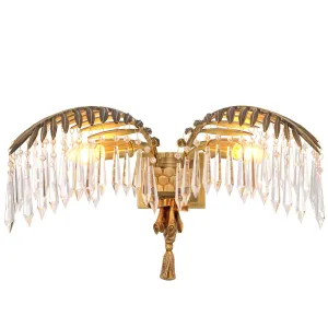 Wall Lamp Hildebrandt - Antique Brass Finish