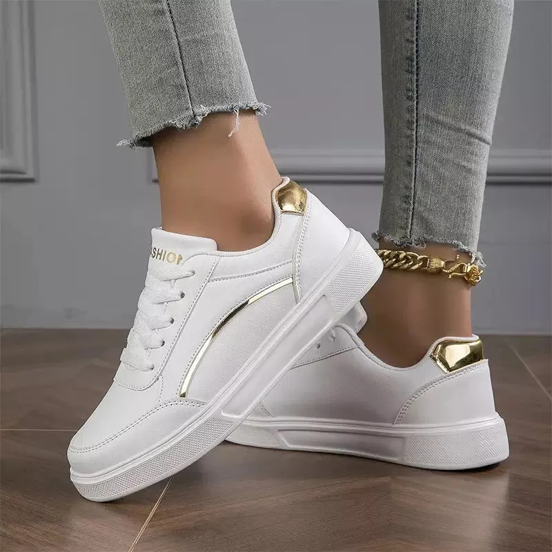 White orthopedic sneakers for women