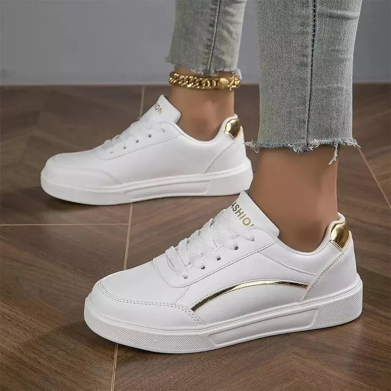White orthopedic sneakers for women