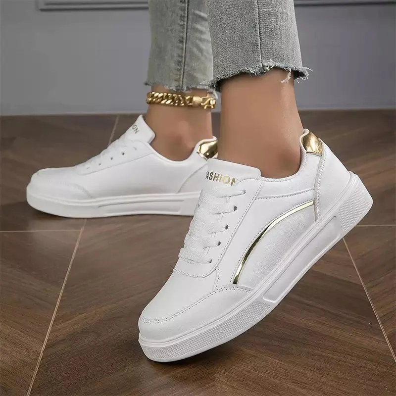 White orthopedic sneakers for women