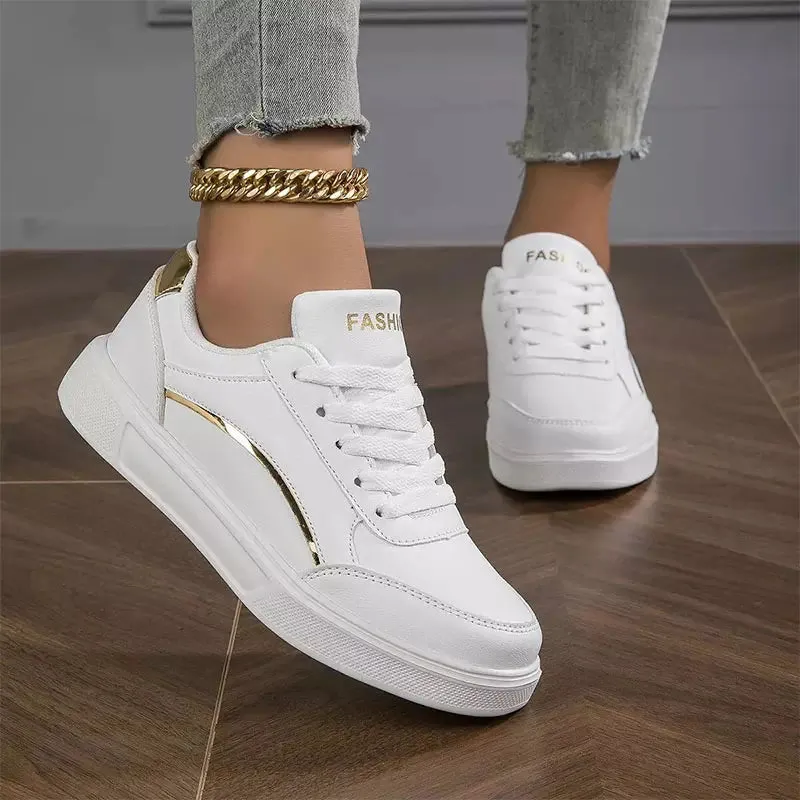White orthopedic sneakers for women