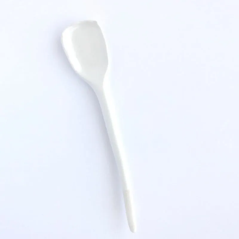 White Porcelain Serving Spoon