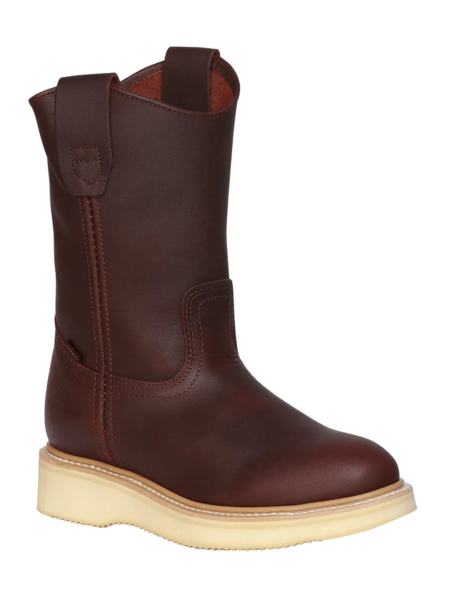 Women's Genuine Leather Work Boots Without Helmet 'Establo' Shedron Color 91542