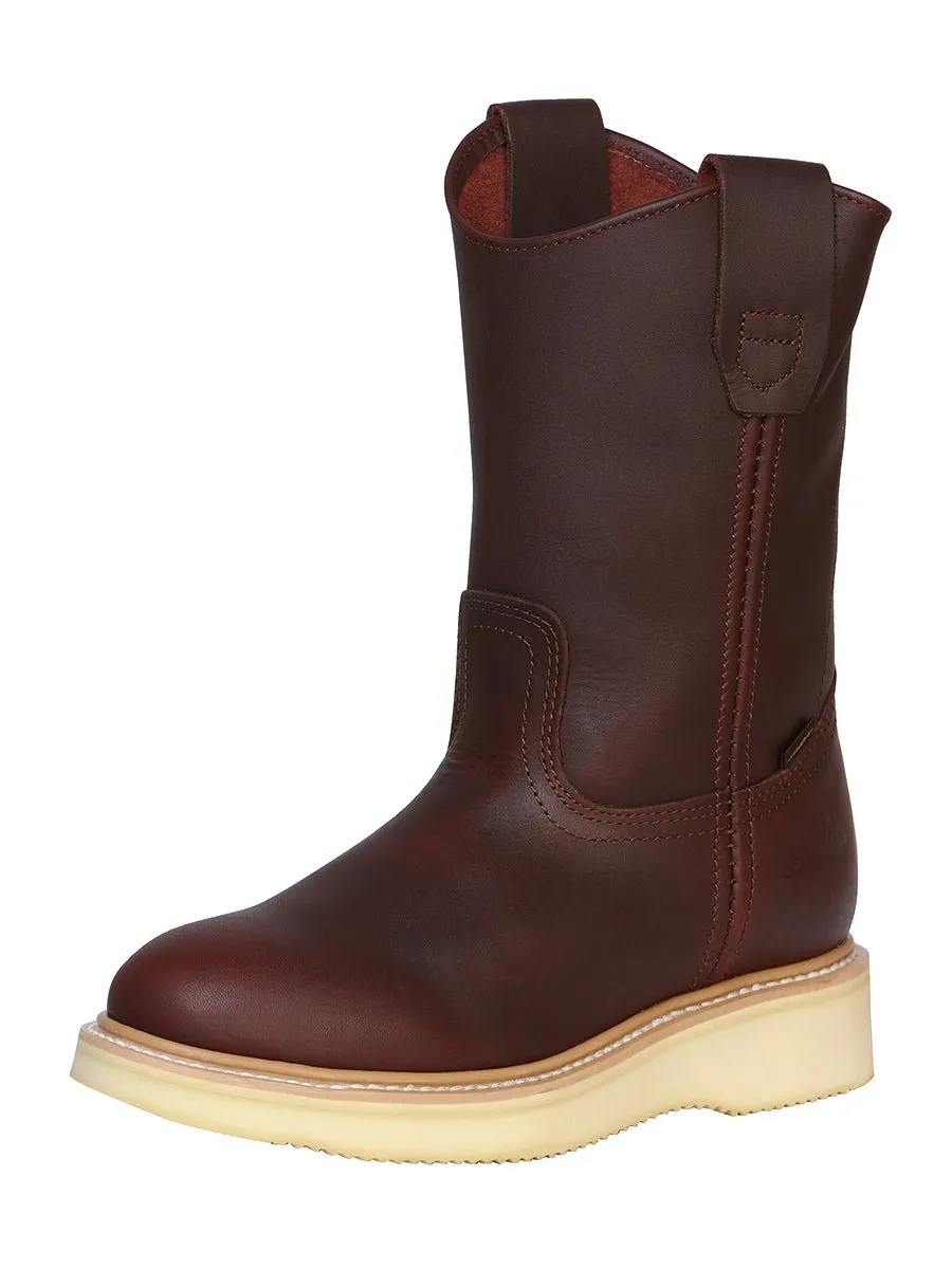 Women's Genuine Leather Work Boots Without Helmet 'Establo' Shedron Color 91542