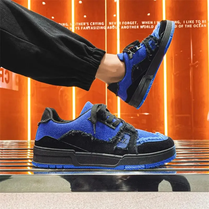 Y2K Retro Stitched Denim Shoes for the Perfect Fit