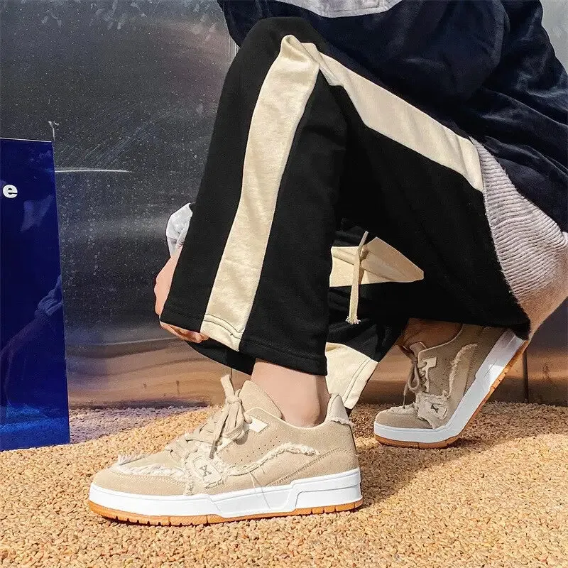 Y2K Retro Stitched Denim Shoes for the Perfect Fit