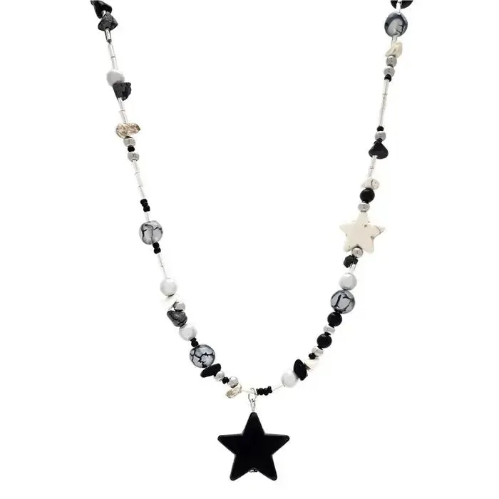 Y2K Star Beaded Necklace for Trendy Apparel and Accessories
